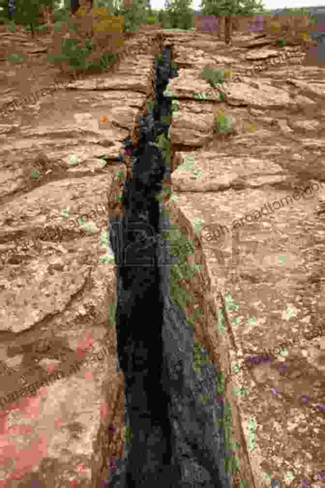 A Dramatic Image Of A Rock Rupture During An Earthquake, Revealing The Intricate Fracturing Patterns The Physics Of Rock Failure And Earthquakes