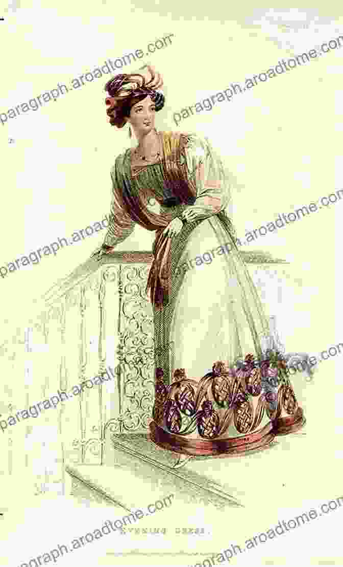 A Fashion Plate From Ackermann's Repository Of Arts, Depicting A Woman In A Fashionable Gown Furniture And Draperies After The Era Of Jane Austen: Ackermann S Repository Of Arts