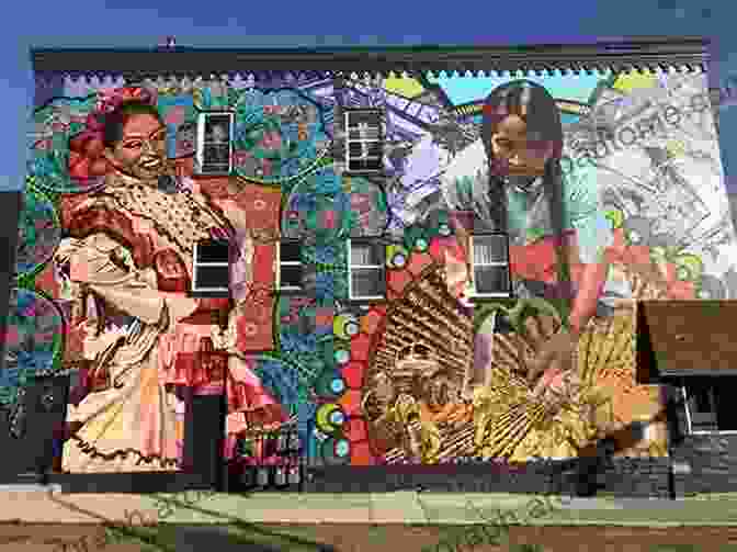 A Vibrant Street Mural Depicting A Diverse Group Of People Engaged In Various Activities, Reflecting The Neighborhood's Cultural Diversity And Community Spirit. Looking Down: Photographs From The Sidewalks Of Hyde Park Boston