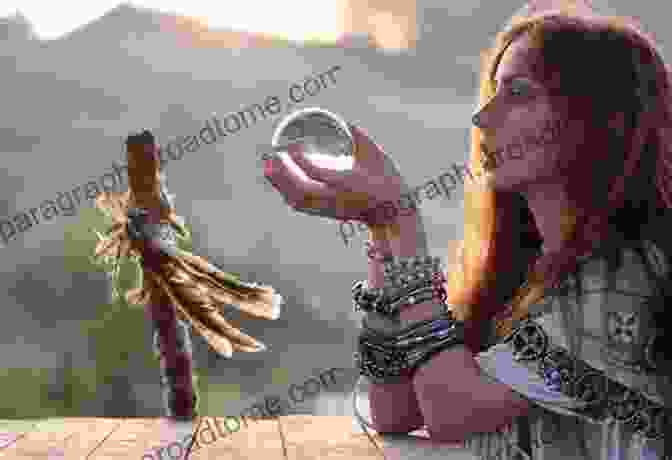 A Woman Holding A Crystal Ball, Performing A Spell With Hekate's Energy Pagan Portals Temple Of The Bones: Rituals To The Goddess Hekate