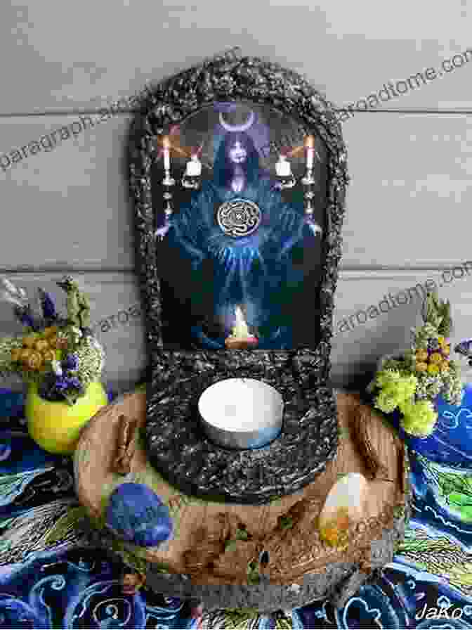 A Woman Standing In A Circle Of Candles, Receiving Hekate's Blessing Pagan Portals Temple Of The Bones: Rituals To The Goddess Hekate