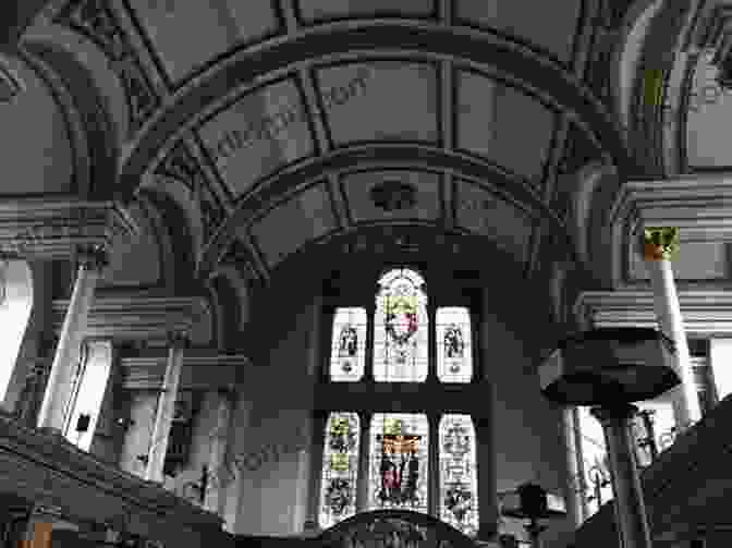 Elegant Tuscan Inspired Columned Portico And Facade Of St. James's Church, Piccadilly. Wren S City Of London Churches