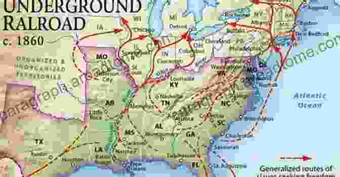 Map Of The Underground Railroad Network The Underground Railroad For Kids: From Slavery To Freedom With 21 Activities (For Kids Series)