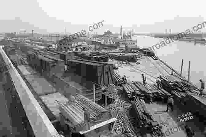 Photograph Of The Los Angeles Harbor In The Early 1900s, Showing The Massive Ships And The Bustling Activity San Pedro (Then And Now)