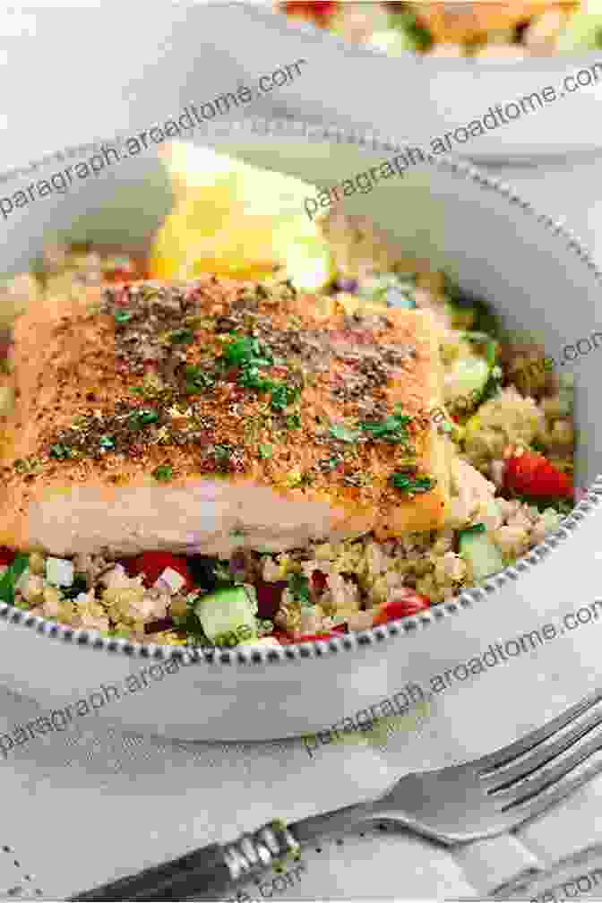 Seared Salmon With Roasted Vegetables And Quinoa The Anti Inflammatory Diet Cookbook: No Hassle 30 Minute Recipes To Reduce Inflammation