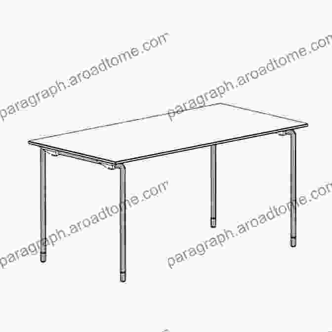 Sketch Of A Custom Designed Table DIY Farmhouse Furniture Ideas: Guide To Make Beautiful Handmade Tables Chair For Your Home: Definition Of Feng Shui