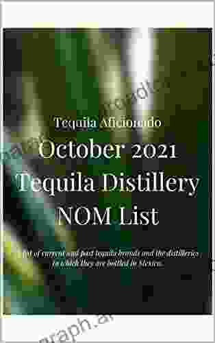 Tequila Distillery NOM List October 2024 (Tequila Aficionado Magazine)